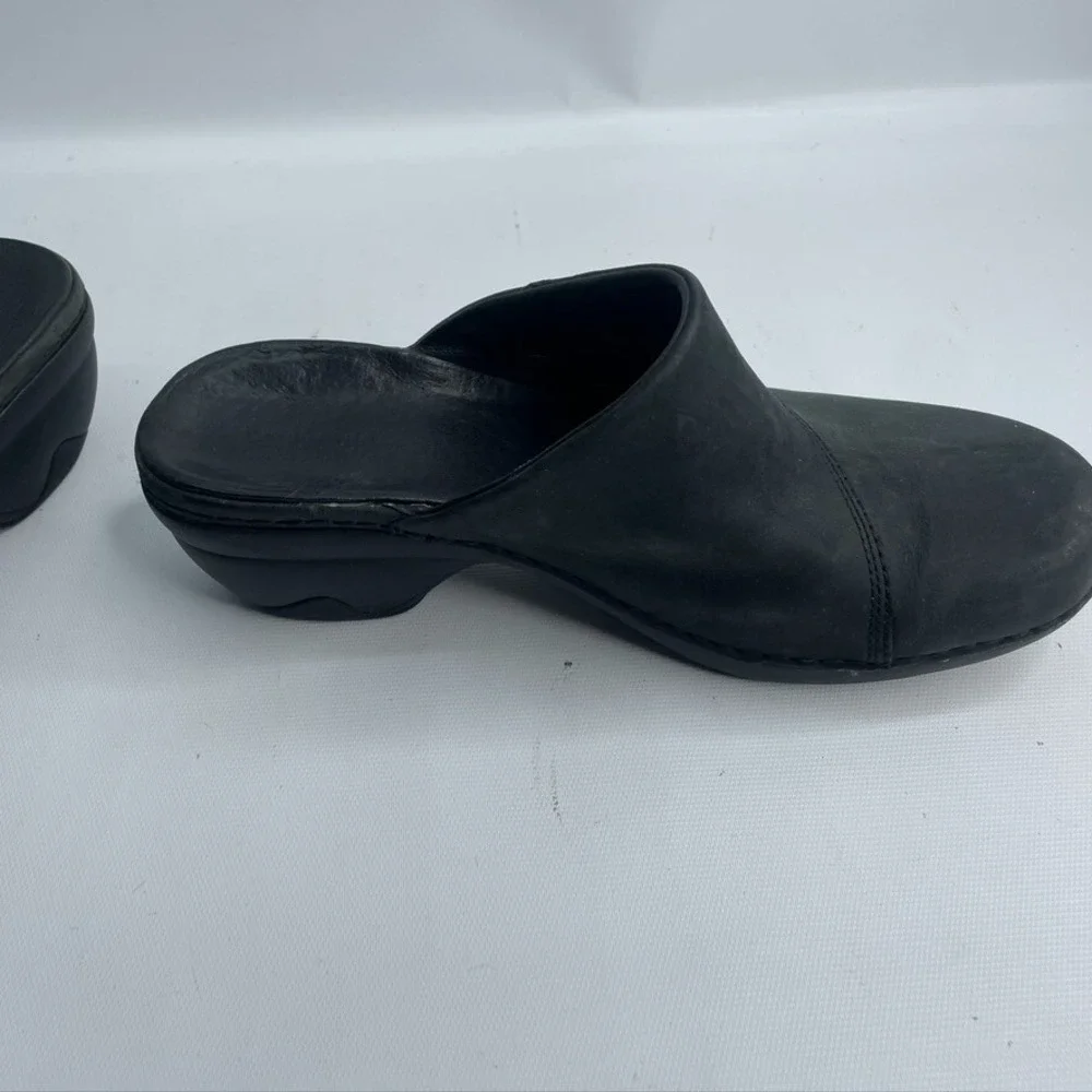Patagonia Size 8.5 Better Clog Slide Mules Leather Shoe Black Style T11500 - Picture 6 of 8